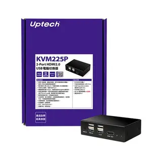 UPTECH KVM225P 2-Port HDMI2.0 USB 電腦切換器 KVM