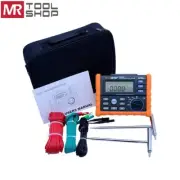 Digital Earth Resistance Tester Voltmeter 4kΩ/200V 2/3 Pole Data Storage MS2302