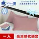 【米夢家居】SGS認證涼感冰晶紗信封式枕頭套-粉芋(一入)各式枕頭涼爽透氣升級