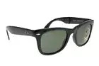 Ray-Ban RB4105 Folding Sunglasses in Black Square Sunglasses 181148