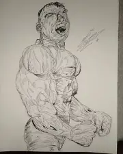 Amazing Incredible Hulk Art 9×12 comic art