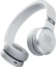 JBL Live 460NC, JBL Signature Sound, Keep The Noise Out, or in. You Choose, Get Help just by Using Your Voice, Up to 50 Hours of Battery Life with ANC Off, Hands-Free, Perfect Stereo Calls, White