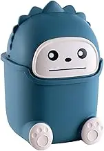 Cute Trash Can with Lid - Animal Shape Mini Leakproof Plastic Kids Trash Can, Non-Slip Desktop for Bedroom, Bathroom, Office, Dressing Table