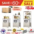 Kitchen Storage Cabinet Microwave Dishes Utensils Racks 3 Shelves 4 Tier Shelf
