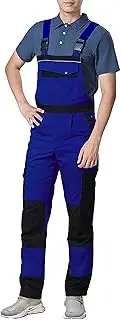 [Tiaioang] Work Bib and Brace Overalls, Brace Dungarees Men, Multipockets Heavy Duty Workwear Protective Bib-Pants Bib Trousers Work Trousers for Man Work Pants