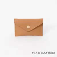 在飛比找ETMall東森購物網優惠-【RABEANCO】真皮多功能卡片零錢包(駝)
