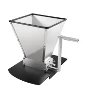 Grain Mill Manual Malt Mill Barley Grinder 2 Adjustable Rollers Steel Metal B...