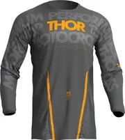 Thor Pulse Mono S23, Jersey , color: Dark Grey/Yellow , size: M