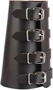 [Hailong Ming] PU Leather Arm Cuff Bracer for Costume and Cosplay