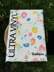 Ultra Vinyl Vintage Flower Table Cloth/ 1970/1980 Never Opened Table Cloth