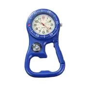 Practical Compass Corkscrew Carabiner Clip Watch Luminous Pocket Watch Accessory