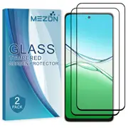 [2 Pack] Full Coverage OPPO A5 Pro 5G Tempered Glass Crystal Clear Premium 9H HD Screen Protector by MEZON (OPPO A5 Pro 5G, 9H Full) – FREE EXPRESS