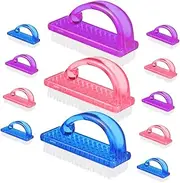 Gatuida Ergonomic Nail Dust Cleaning Brush Set 12pcs Large Brush Heads for Fingernail Corners