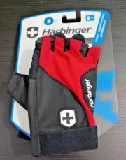 Harbinger FlexFit Gloves Unisex Small Red 10538 Fitness Exercise