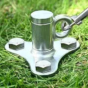 Iklekione Tie Out Stake - 360° Swivel, No Tangle, 304 Stainless Steel Outdoor Anti-Rust Run for Large Dogs up to 220 lbs