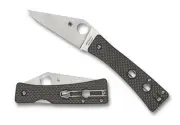 Spyderco Knives Watu Black Carbon Fiber G-10 20CV C251CFP Stainless Pocket Knife