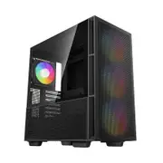 DeepCool R-CH560-BKAPE4-G-1 CH560 ARGB Tempered Glass PC Case, Magnetic Hybrid Mesh, 3x ARGB Fans