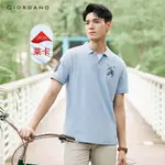 GIORDANO 男士獅子刺繡短袖 POLO 衫 01011422