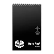 Spirax P563 Pp Notebook Reporter 200X127 100 Pages Black Pack Of 20