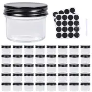Mason Spice Jars Glass Empty 4 oz with Lids, 40 Pack Small Clear Jars Seasoning