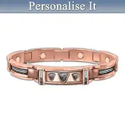 Mind, Body And Spirit Personalised Engraved Men's Bracelet
