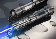 1MW Adjustable Focus 450nm Blue Laser Pointer Visible Beam light &5 Stars