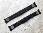 Anchor Engraved Black Stainless Steel Band for Fitbit Ionic Smartwatch B-AN1