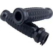 Drag Black Grenade Aluminum Soft Rubber 1" Hand Grips Harley 82-20 Cable Thro...