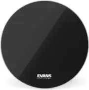 Evans EQ3 Resonant Black Bass Drum Head, No Port - 22"