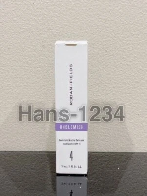 RODAN + FIELDS RF UNBLEMISH INVISIBLE MATTE DEFENSE 30mL SPF 15 Step 4