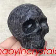 1.07LB Natural unknown Skull quartz Crystal Skull Carved Reiki Healing XK1157