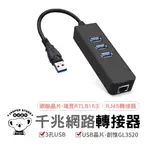 千兆網路轉接器 USB網路卡 網路轉接器 網路轉接線 帶3埠USB3.0 分線器 臺灣現貨 臺灣保固 轉接器 無線轉接