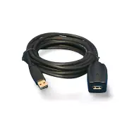16ft Active USB 2.0 Extension Cable A Male to A Female - Black