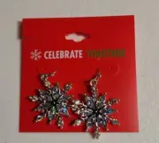 NEW Celebrate Together Pretty Christmas Dangle Earrings Snowflakes
