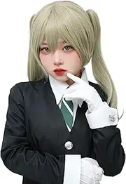 DAZCOS Anime Flaxen Light Brown Cosplay Wig (Flaxen)