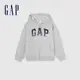 Gap 男童裝 Logo連帽外套-灰色(429331)