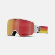 NWT Mens Giro Axis Snow Goggles $190 white frame red orange vintage vivid ember