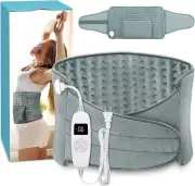 Electric Heating Pad for Back and Neck Pain Relief with Adjustable Belt