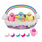 Hatchimals Alive - Neon Rainbow Surprise Basket with 5 Collectible Figures