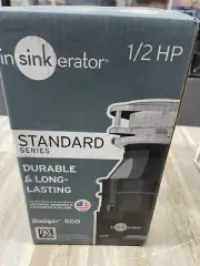 In-Sink-Erator Badger 5 Garbage Disposal, Residential, 1/2 Hp BADGER 500