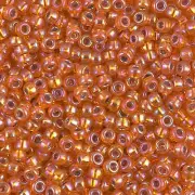 Silver-Lined Orange AB Miyuki Seed Beads 8/0 (8-91008-TB)
