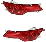 Rear Bumper Fog Light Reflector Rear Fog Lamp LED Stop Strips X6 E71 E72 2008-2014 Rear Lights(A Set)