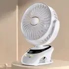 Portable Clip on Fan 360 Degree Rotation Baby Stroller Fan Table Fan Desktop Fan