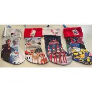 New 4 Pack Christmas Stockings Transformers Elf On a Shelf Rudolph Frozen
