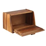 Davis & Waddell Acacia Wood Bread Box Storage Container w/ Lid 39x23cm Natural