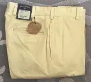 NWT-Bills khakis M2-CTCC Size 34X35 PLAIN CHAMOIS CLOTH Pale CITRON MSRP $165