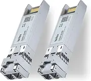 ipolex 10G SFP+ Transceiver, 10GBase-SR 850nm 300m Multimode LC Mini-Gbic Module Compatible with Intel E10GSFPSR. Pack of 2