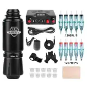 Tattoo Machine Complete Digital Tattoo Power Rotary Pen with Cartridge Needles