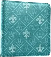 Vintage Lily Pattern Cyan Album Photo, Durable Memories Photo Album, Easy to Clean