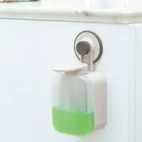 在飛比找樂天市場購物網優惠-免打孔皂液盒 衛生間 真空黏盤 皂液器 浴室 吸盤 洗碗精 